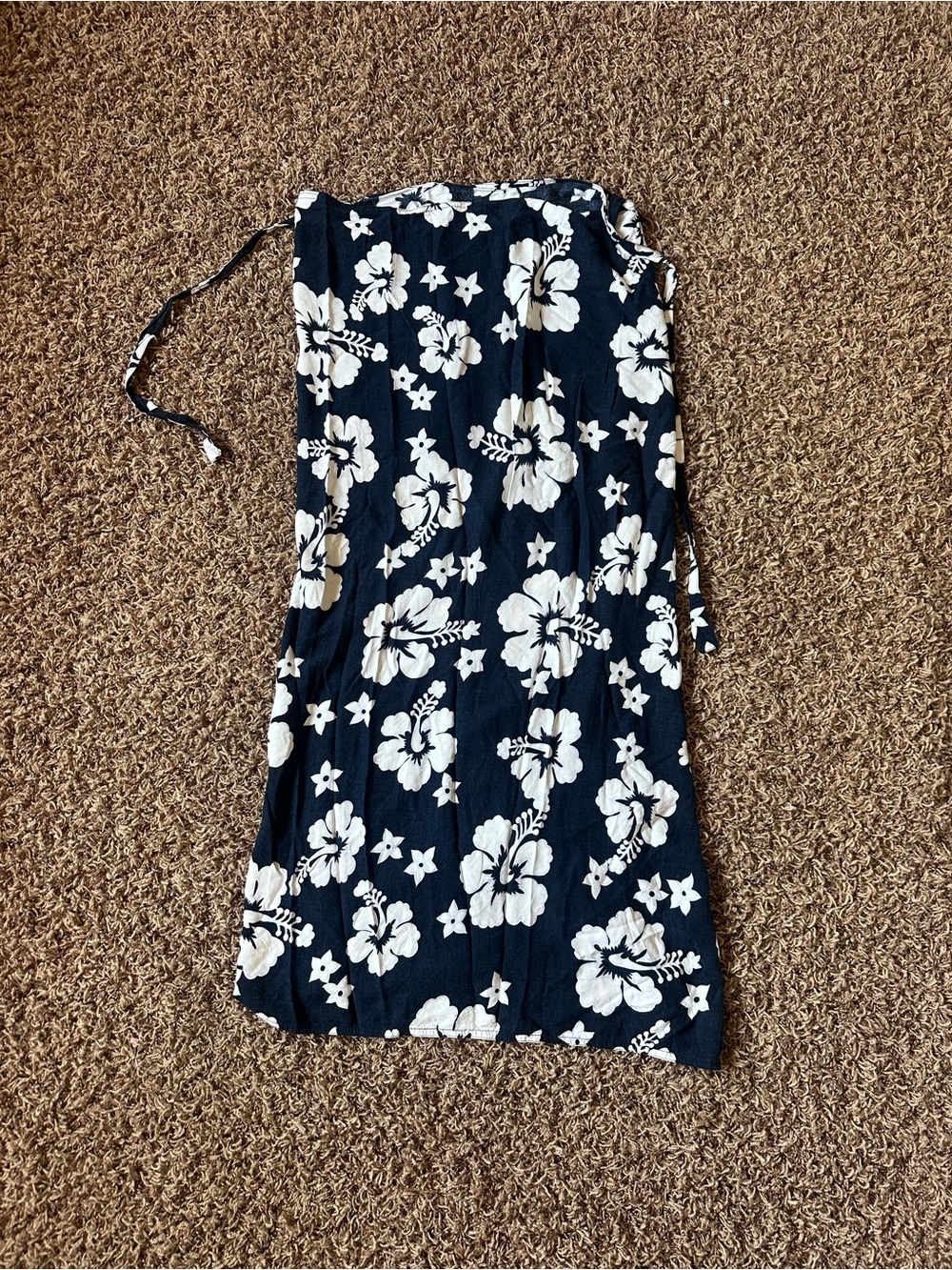 Vintage Y2K Hawaiian Hibiscus Floral Wrap Skirt